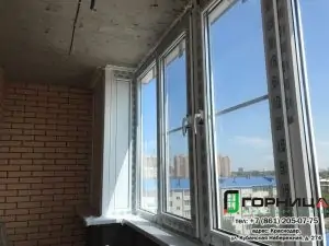 Металлопластиковый балкон в многоэтажке п.метальникова