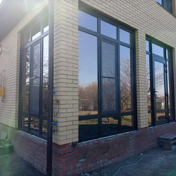 Остекление веранды частного дома ст.Новотиторовской