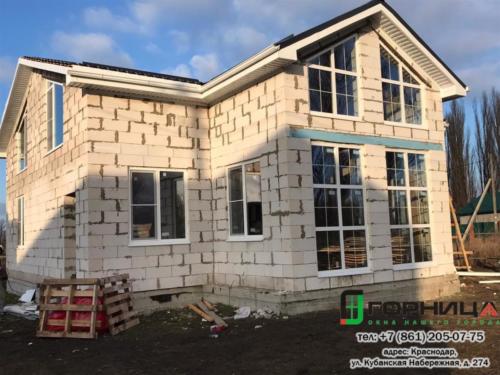 Остекление частного дома в посёлке Дружелюбный