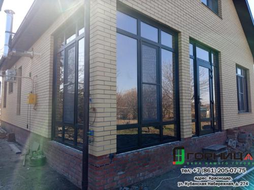 Остекление веранды частного дома ст.Новотиторовской