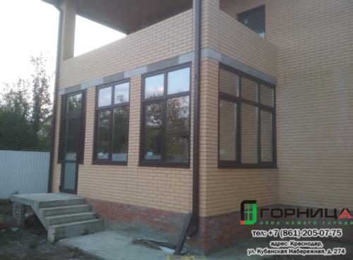 Пос.Северный остекление частного дома профиль Elex