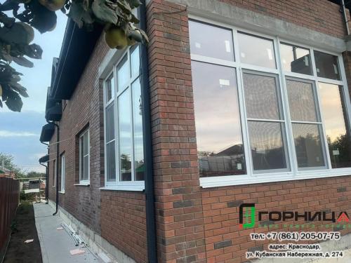 Станица Елизаветинская. Остекление Веранды в частном доме профилем элекс, стеклопакет 24 мм, солар энерго сберегающий